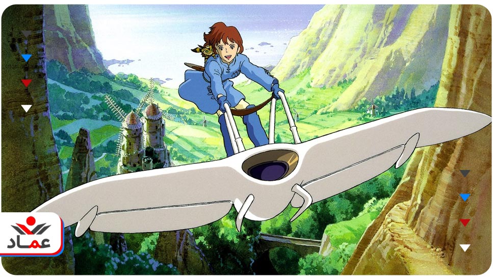 18.انیمیشن Nausicaä of the Valley of the Wind (نائوشیکا از دره باد)