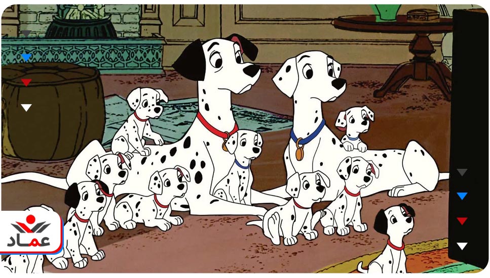 78. انیمیشن One Hundred and One Dalmatians (صد و یک سگ خالدار)