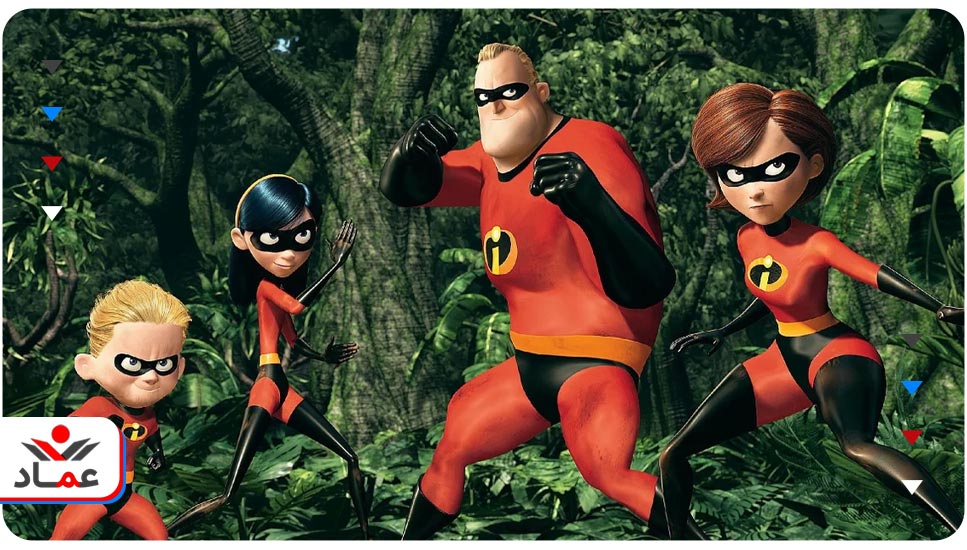 16. انیمیشن The Incredibles (شگفت‌انگیزان)