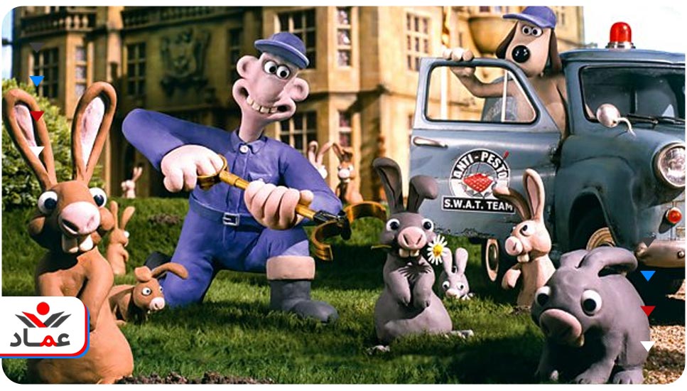 53. انیمیشن Wallace & Gromit: The Curse of the Were-Rabbit (والاس و گرومیت: نفرین خرگوش گرگ‌نما)